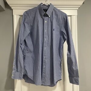 Polo Ralph Lauren Men's Blue Checkered Shirt